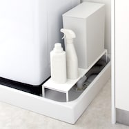 伸縮洗濯機排水口ラック(9474 ホワイト)