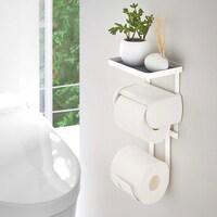 トイレットペーパーホルダー上ラック(2段)