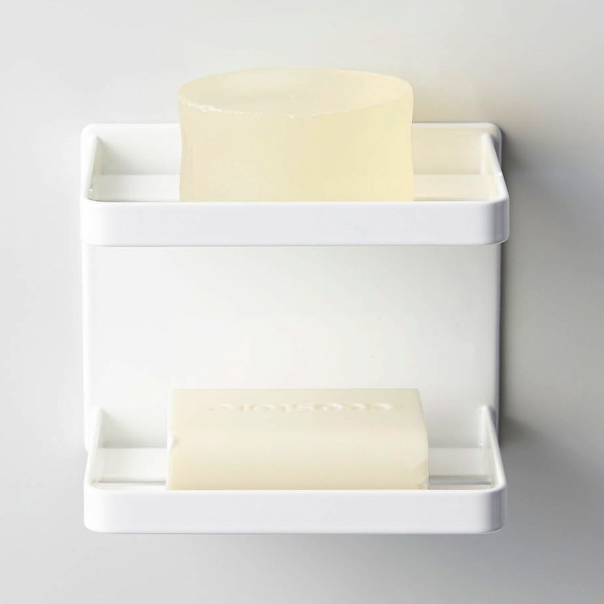マグネットバスルームソープトレー(2段 ホワイト) | ニトリネット