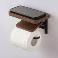 木製棚付トイレットペーパーホルダー(CS01)