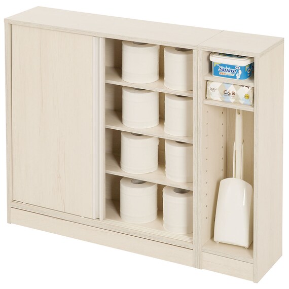 サニタリースリムラック(ホワイトウォッシュ KO01) 1枚目画像