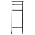 洗濯機ラック 棚2枚タイプ(ブラック) 3枚目画像