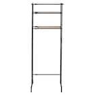 洗濯機ラック 棚2枚タイプ(ブラック) 3枚目画像