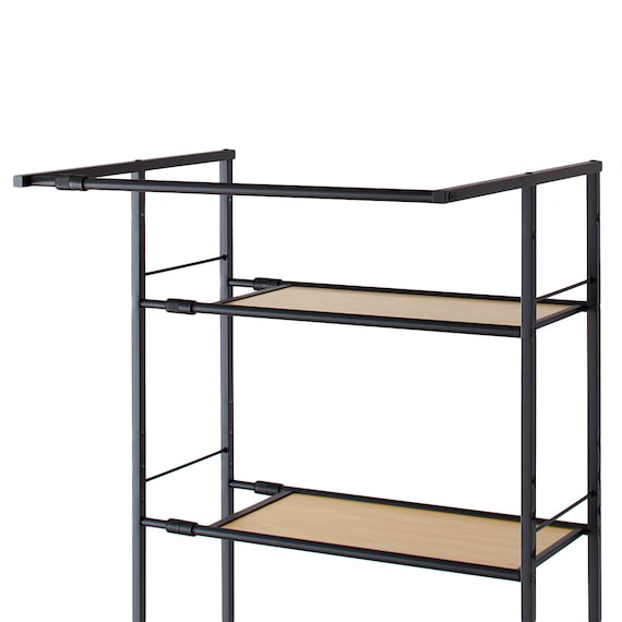 洗濯機ラック 棚2枚タイプ(ブラック) 4枚目画像