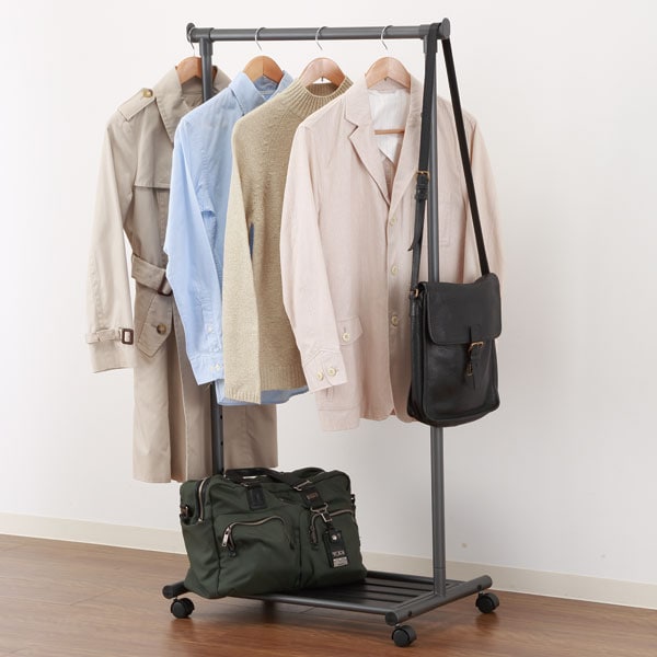 高さ調節が簡単にできる 棚付きハンガーラック ポッパー シングル通販 ニトリネット 公式 家具 インテリア通販