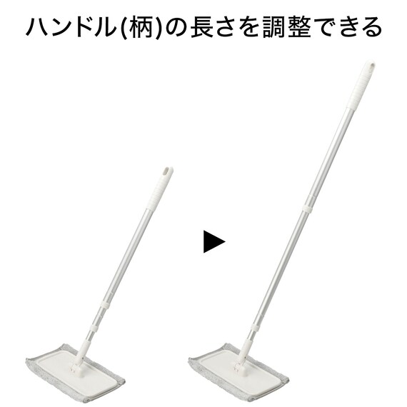 マイクロファイバーモップ(水拭きスペアモップ付き) 2枚目画像