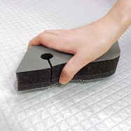 水だけで洗えるバスブラシスポンジ マイクロファイバー