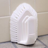 ゴムの力で汚れを落とすバスブラシ(ホワイト)