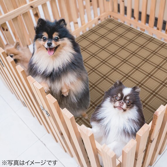 防滑マット(120×180cm チェックBR) 2枚目画像