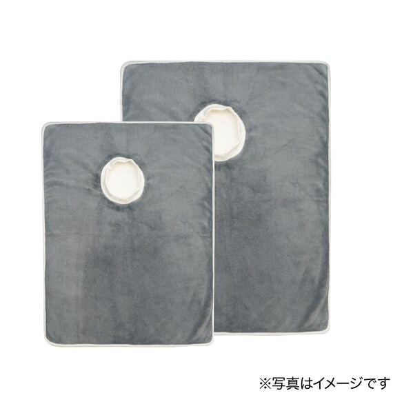 トリマーさんと考えたペット用吸水バスローブ(M グレー) 6枚目画像