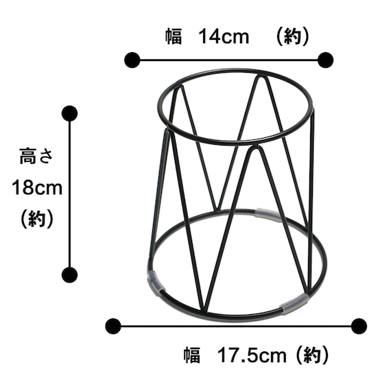 ワイヤースタンドステンレスフードボウル(L) 2枚目画像