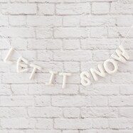 フェルトガーランド　LET　IT　SNOW