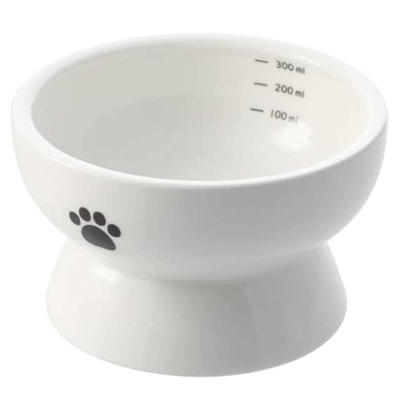 高台・目盛り付きすべりにくいウォーターボウル 1枚目画像