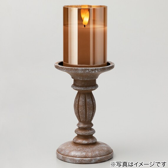 LEDキャンドル(ガラス L n2RW) 9枚目画像