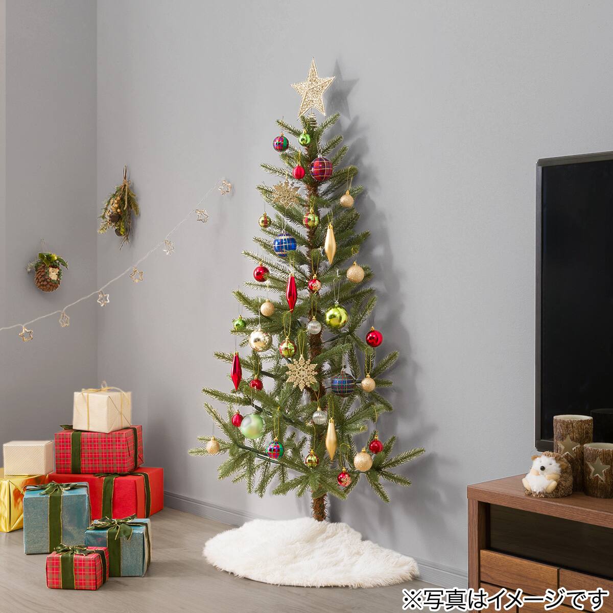 ハーフツリー グリーン(省スペースツリー 150cm n3FL) | ニトリネット