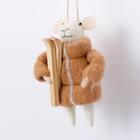 ツリーオーナメント(スキーネズミ n3GL) 2枚目画像