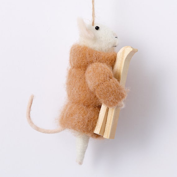 ツリーオーナメント(スキーネズミ n3GL) 3枚目画像