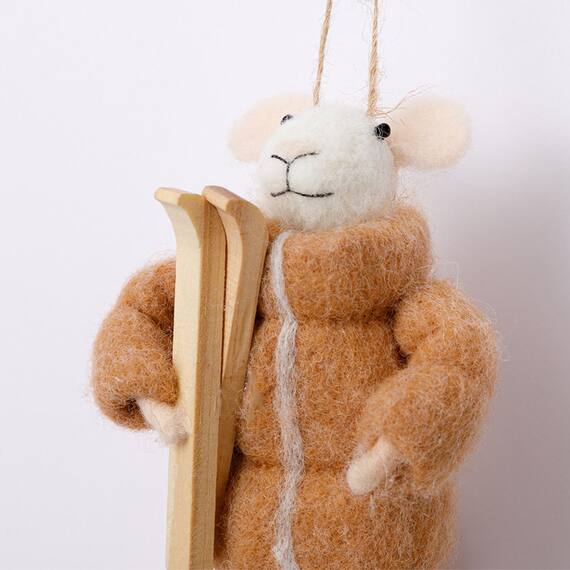 ツリーオーナメント(スキーネズミ n3GL) 8枚目画像