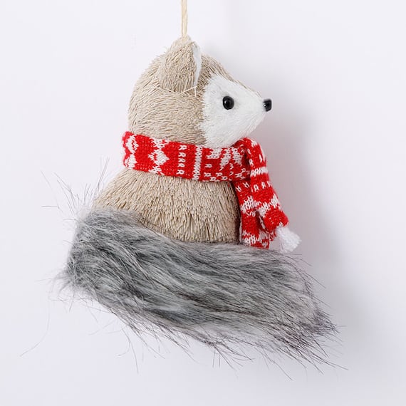 ツリーオーナメント(マフラーキツネ n3LC) 5枚目画像