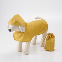 ペット用ポンチョ チェック (YE)