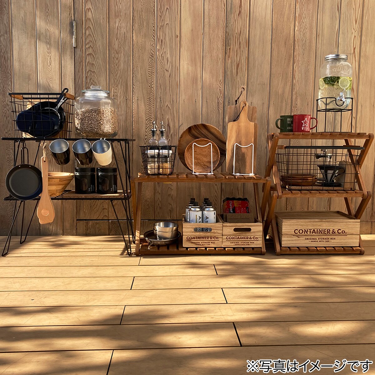 ラック アウトドア用木製ラック Rの通販 by 四季's shop｜ラクマ ...