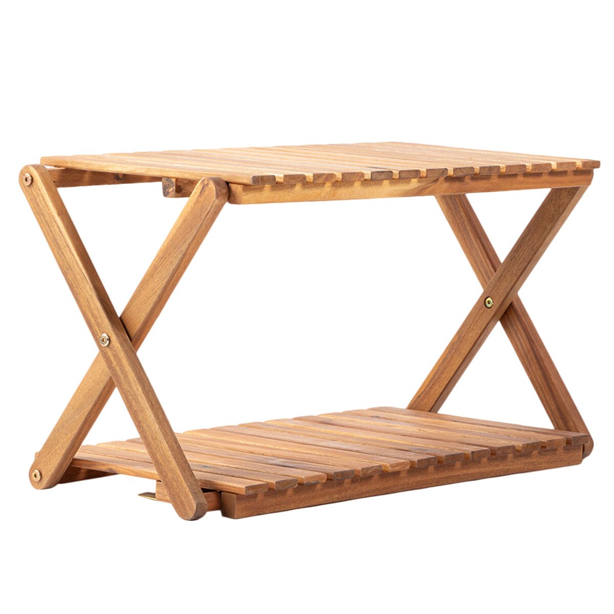 ニトリ 木製折りたたみラック(2段ワイド W NNS)