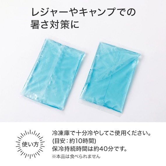 バタフライチェアカバー用 保冷剤200g×2個入り(C01 CS) 3枚目画像