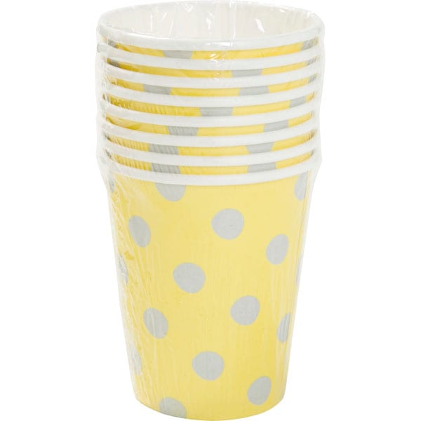 紙コップ ドット イエロー 8個入 通販 ニトリネット 公式 家具 インテリア通販