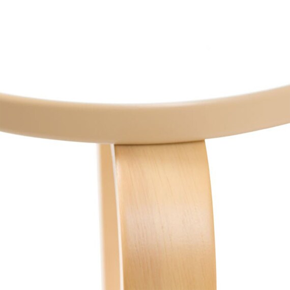 北欧風 木製スツール(セロ ホワイト) 2点 5枚目画像