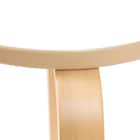 北欧風 木製スツール(セロ ホワイト) 2点 5枚目画像