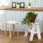 北欧風 木製スツール(セロ ホワイト) 2点 9枚目画像