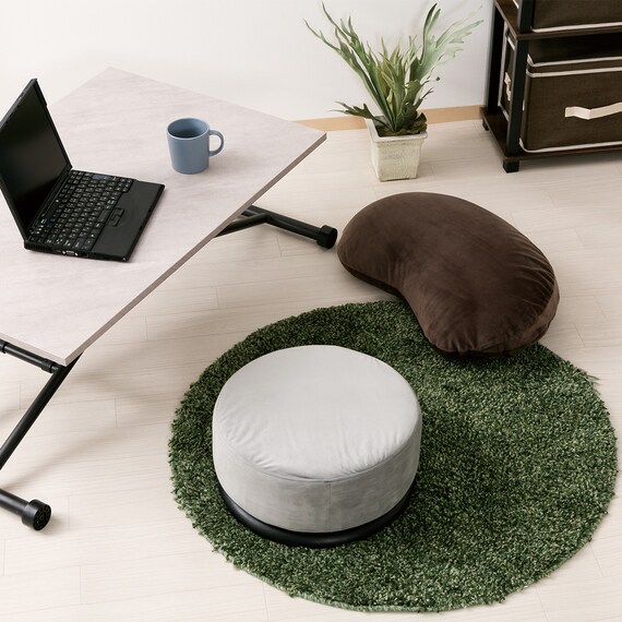 ポケットコイル入り回転クッション(グレー) 4枚目画像