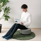 ポケットコイル入り回転クッション(グレー) 5枚目画像