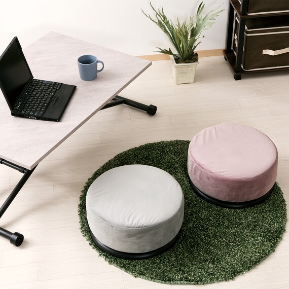 ポケットコイル入り回転クッション(グレー) 7枚目画像