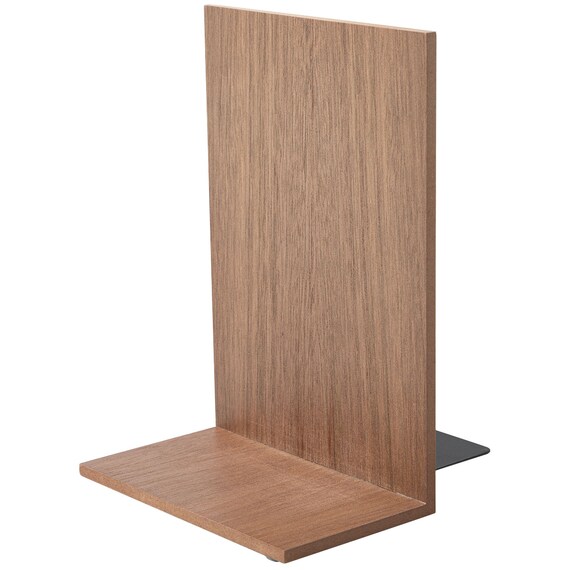 ブックエンド(2個組 ナチュラルウッド ミドルブラウン) 4枚目画像