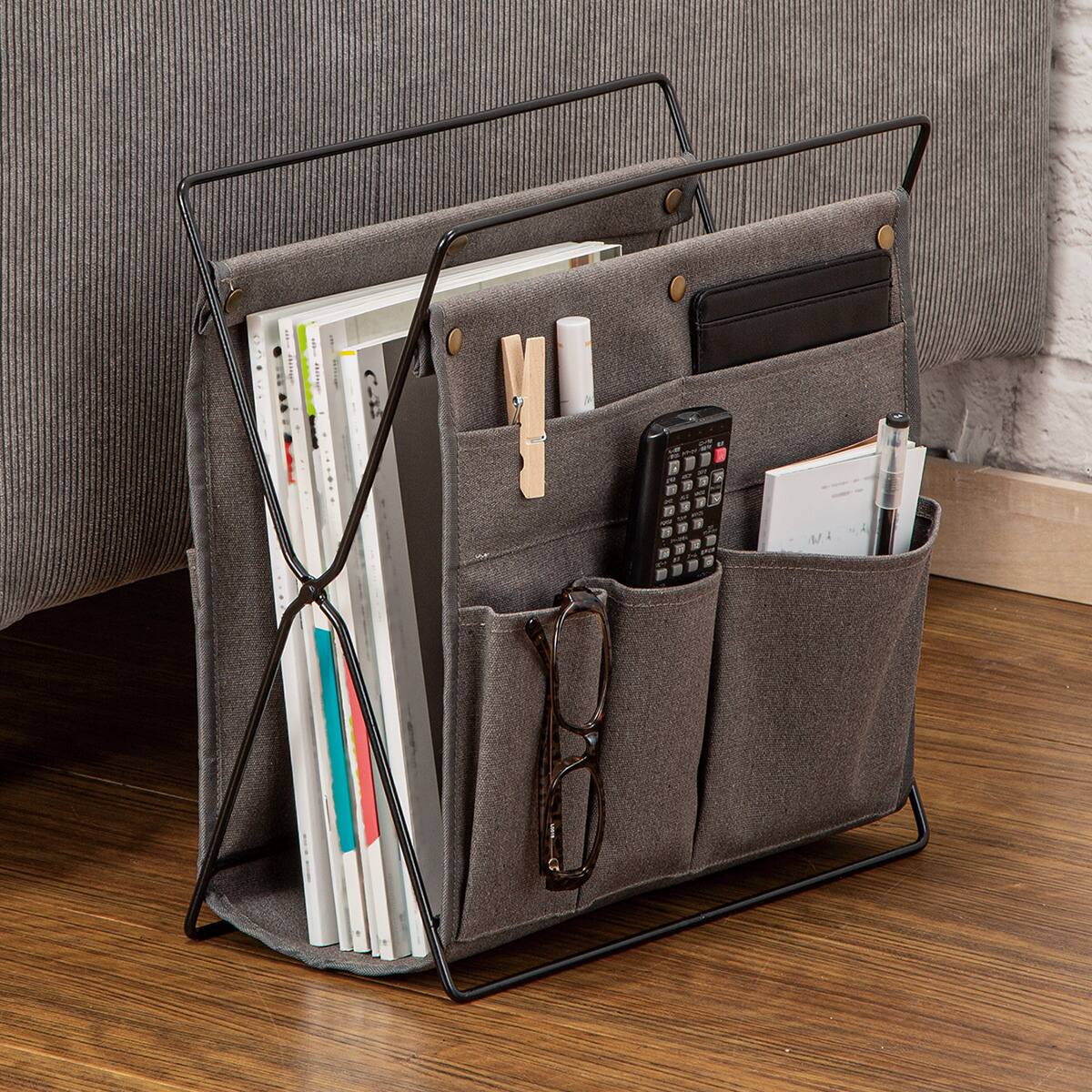 ニトリ Magazine Rack 両面使えるマガジンラック(HP01 グレー)通販 | ニトリネット【公式】 家具・インテリア通販
