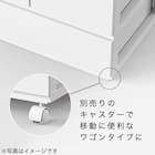 引出し NインボックスL レギュラー 3段/引出し4個 ホワイト 4枚目画像