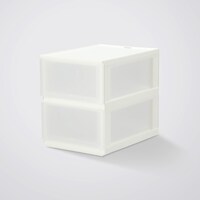 引出し Nインボックス たて型ハーフ 2段 クリア