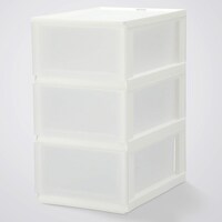 引出し NインボックスL たて型ハーフ 3段 クリア