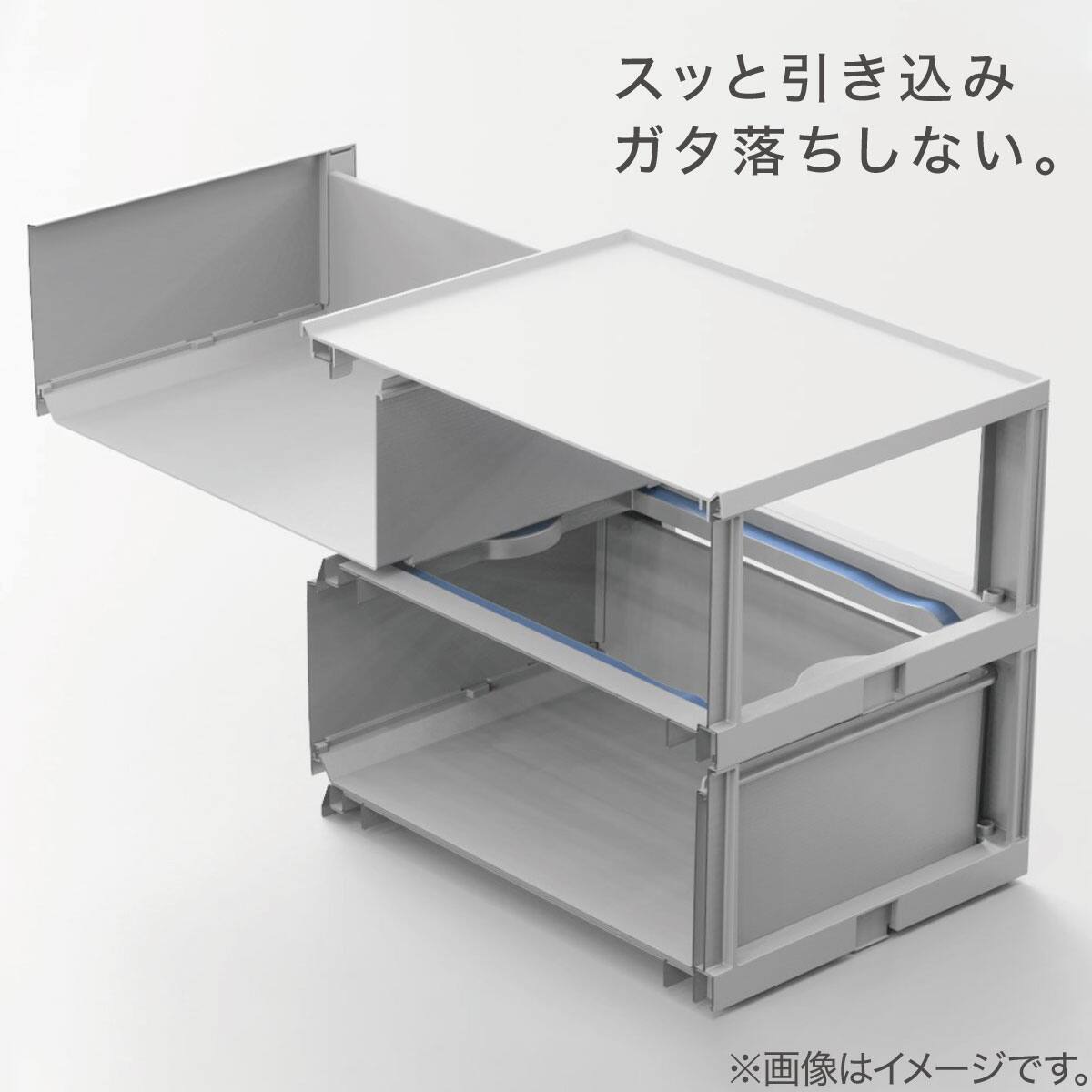 引出し NインボックスL たて型ハーフ 3段 クリア | ニトリネット【公式