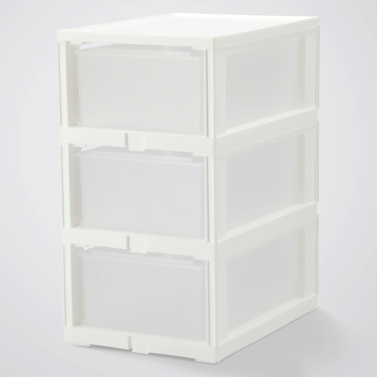 引出し NインボックスL たて型ハーフ 3段 クリア | ニトリネット【公式