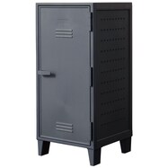 ヴィンテージテイストの樹脂製ロッカー型ペグキャビネット