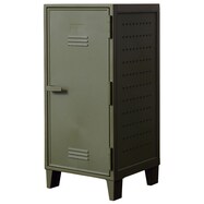 ヴィンテージテイストの樹脂製ロッカー型ペグキャビネット