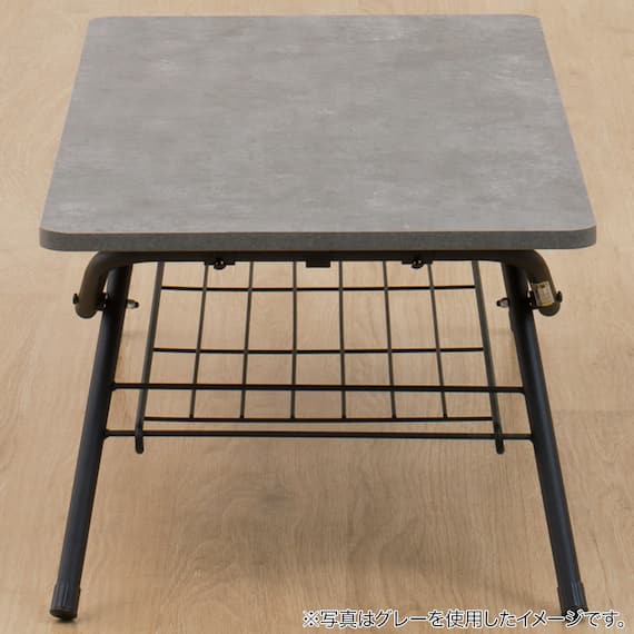 折りたたみテーブル(シェルフィ2 9045 ミドルブラウン) 11枚目画像