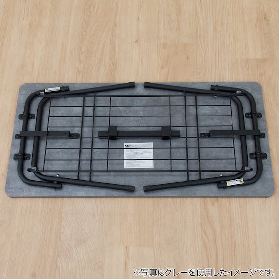 折りたたみテーブル(シェルフィ2 9045 ミドルブラウン) 12枚目画像