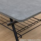 折りたたみテーブル(シェルフィ2 9045 ミドルブラウン) 14枚目画像