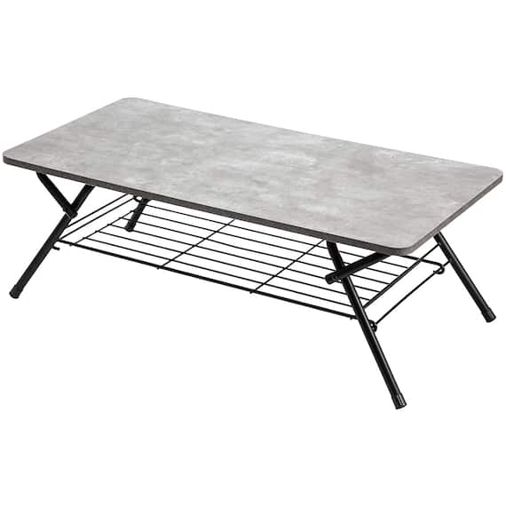 石目調折りたたみテーブル(SF1 9045 グレー) 7枚目画像