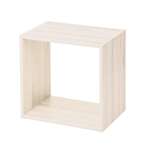 ボックスが選べるオープンシェルフMS専用 Nクリックボックス(背板なし ホワイトウォッシュ) 1枚目画像