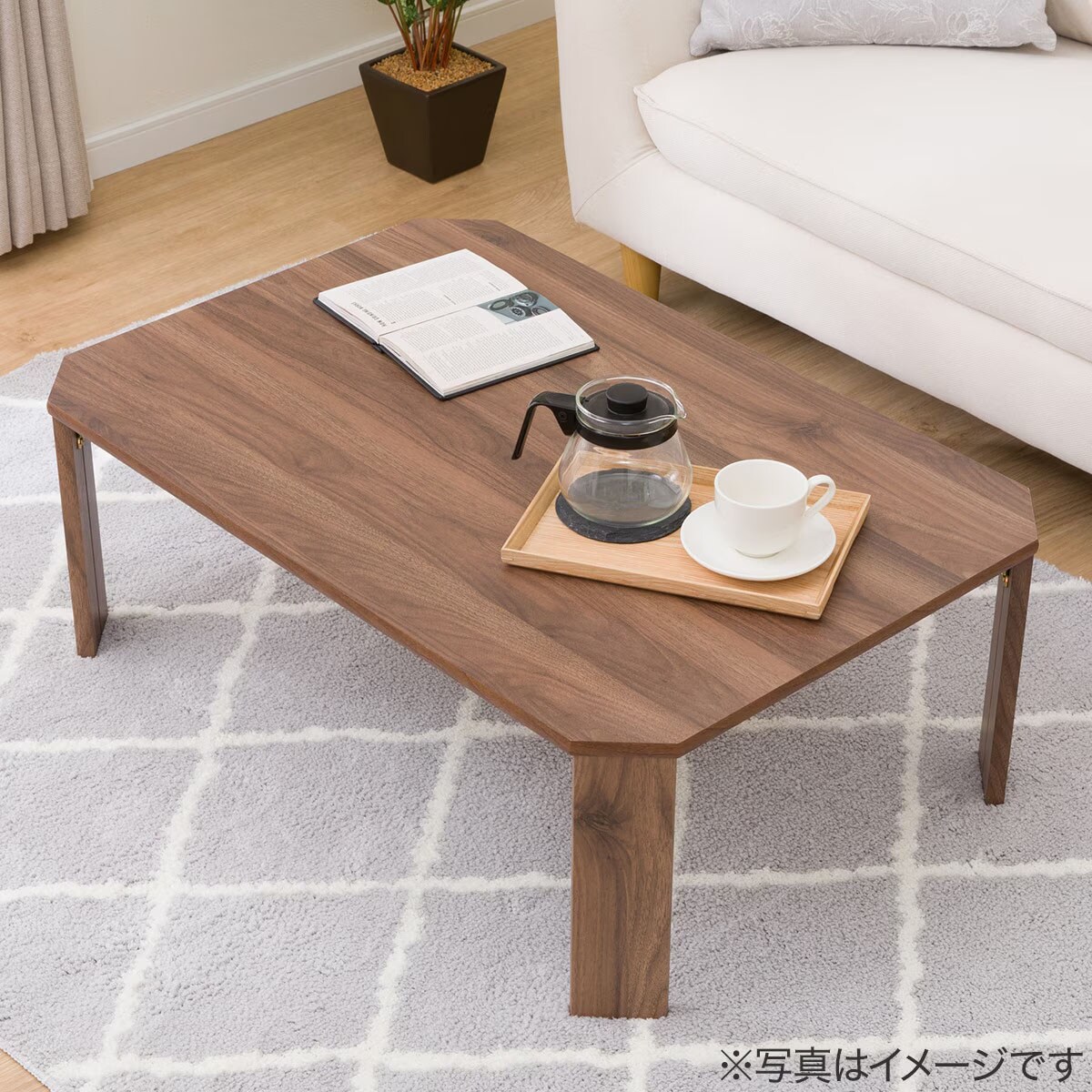 折り畳みテーブル(LW2 9060 ミドルブラウン) | ニトリネット【公式