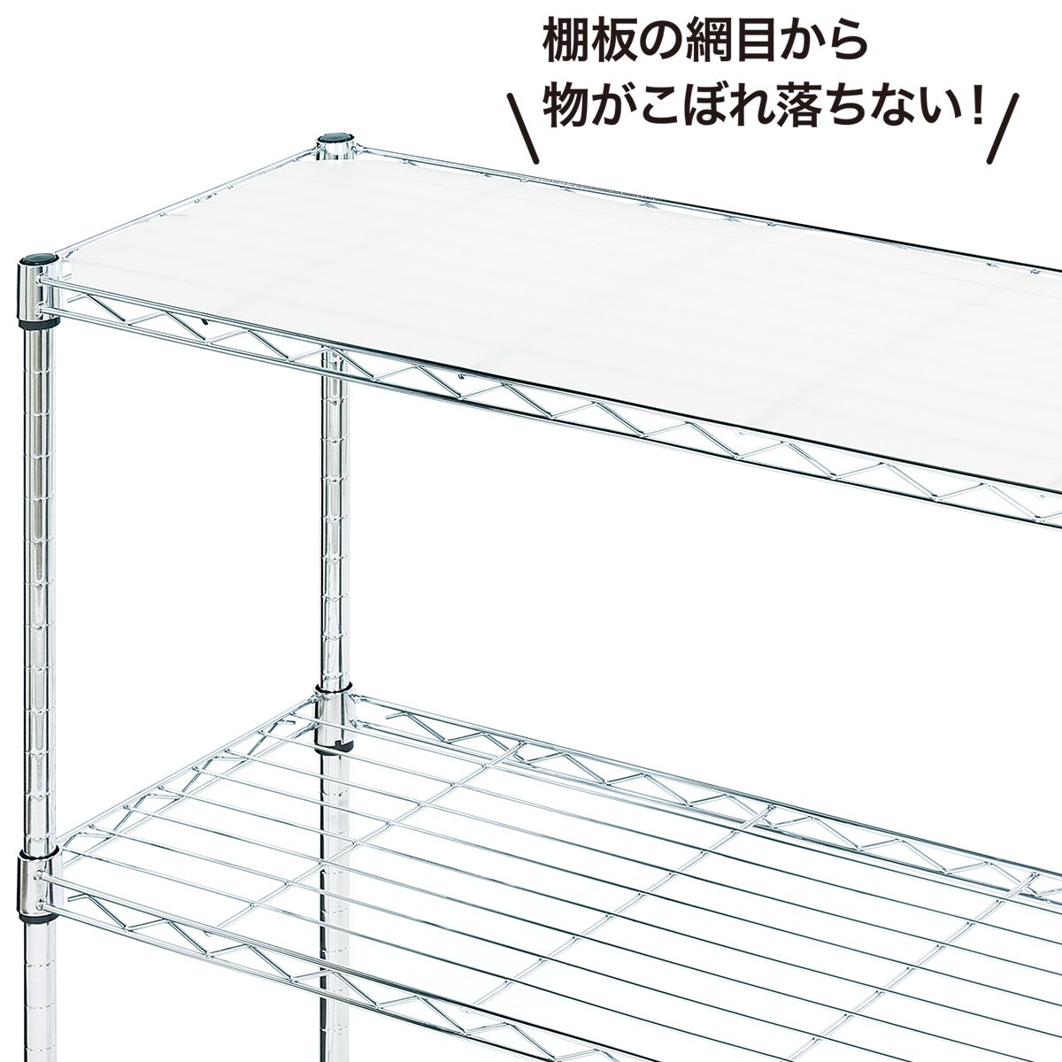 スチールラックSTANDARD専用 PPシート(幅85cm用 クリア)